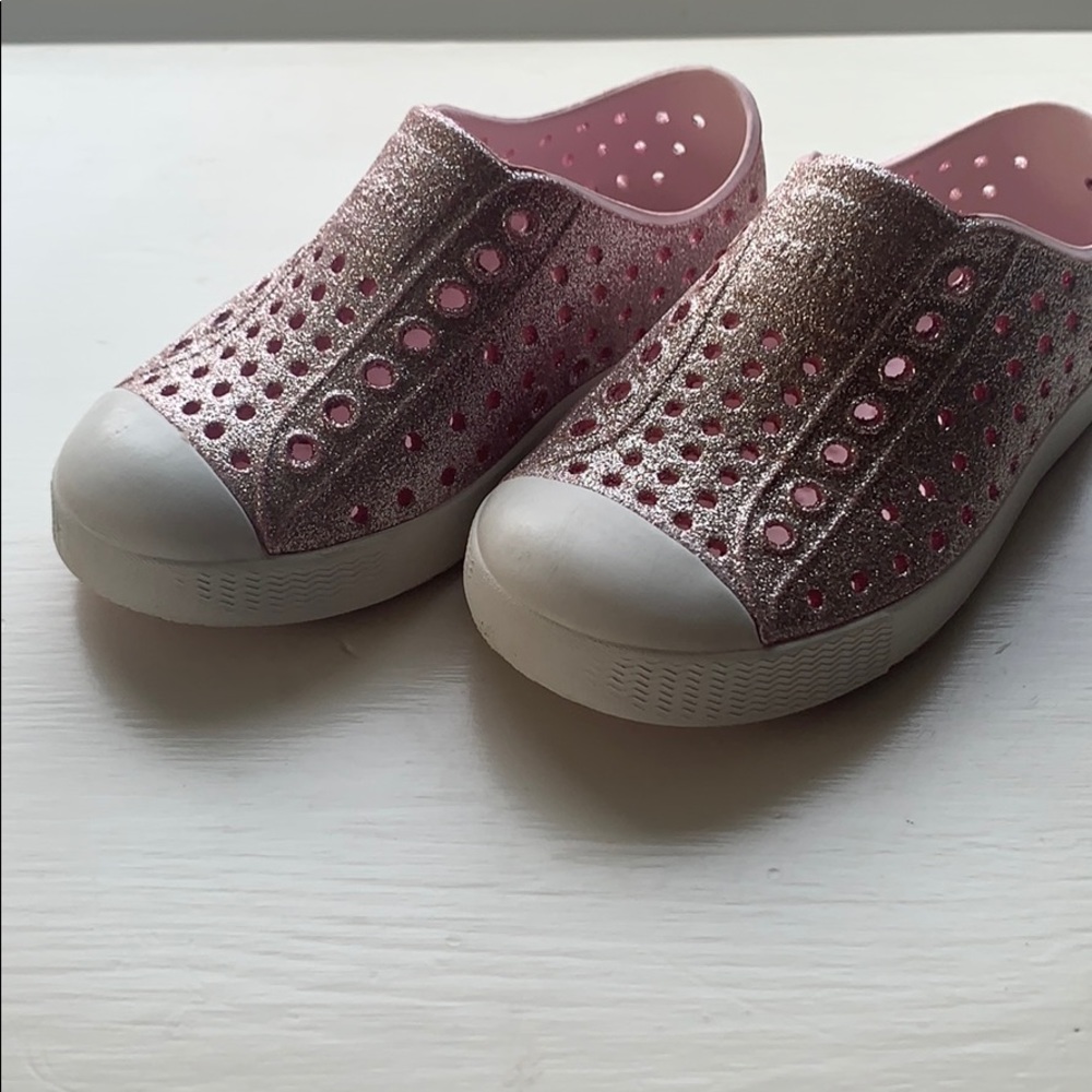 Toddler Girls Native Jefferson Glitter Pink sz C8